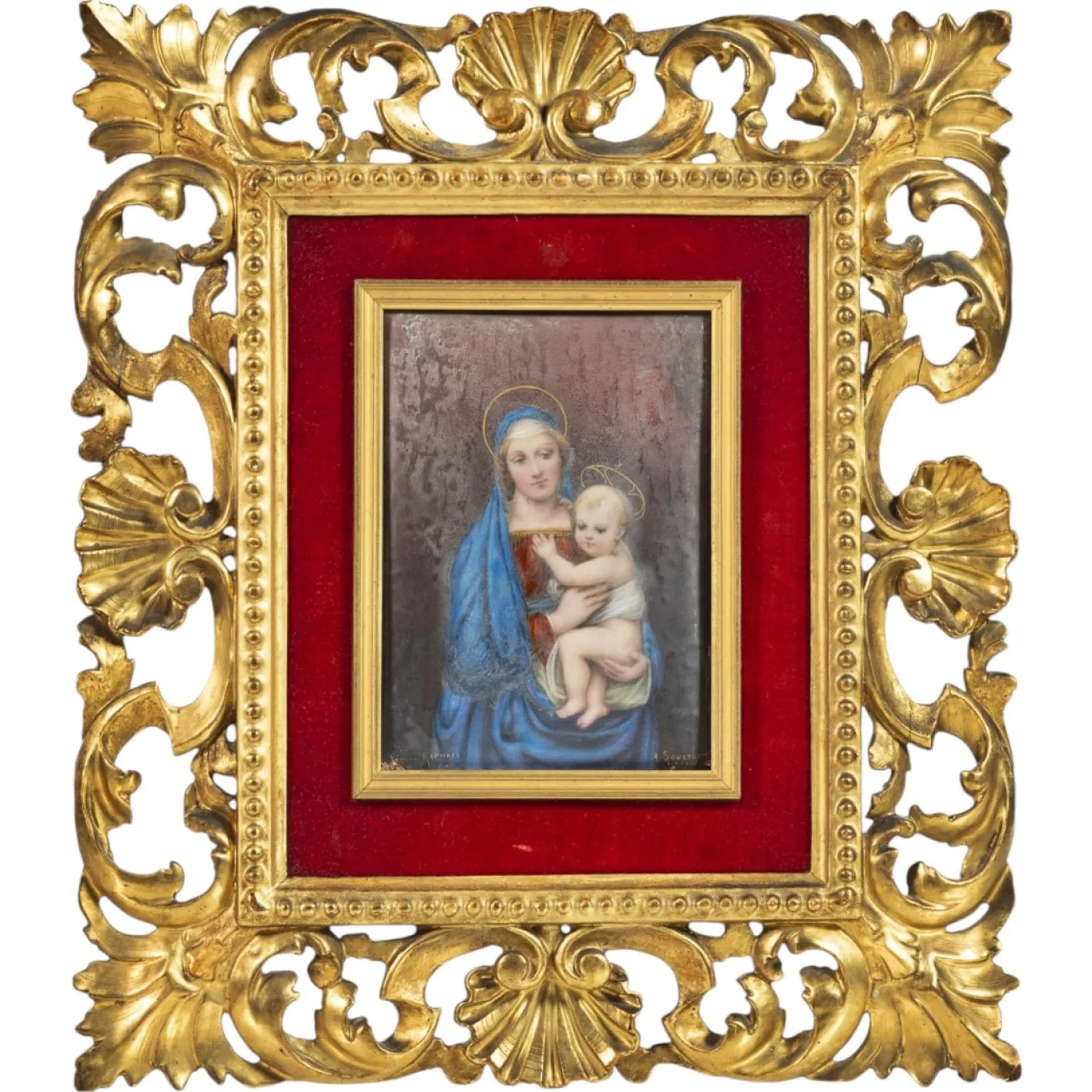 Antoine Soustre, ohne Titel, 1800er, bemalt, gerahmt