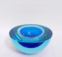 Antonio Da Ros zugeschriebene Sommerso Schale aus Muranoglas für Cenedese, Italien, 1960er