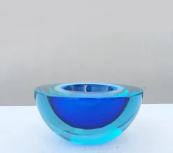 Antonio Da Ros zugeschriebene Sommerso Schale aus Muranoglas für Cenedese, Italien, 1960er
