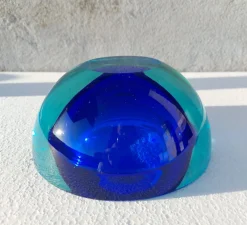 Antonio Da Ros zugeschriebene Sommerso Schale aus Muranoglas für Cenedese, Italien, 1960er