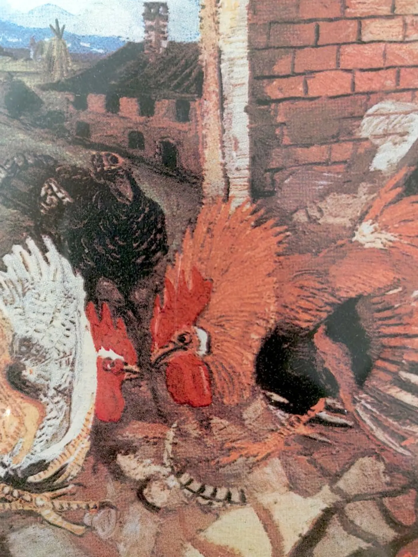 Antonio Ligabue, Lotta di Galli, 1979, Pigmentdruck