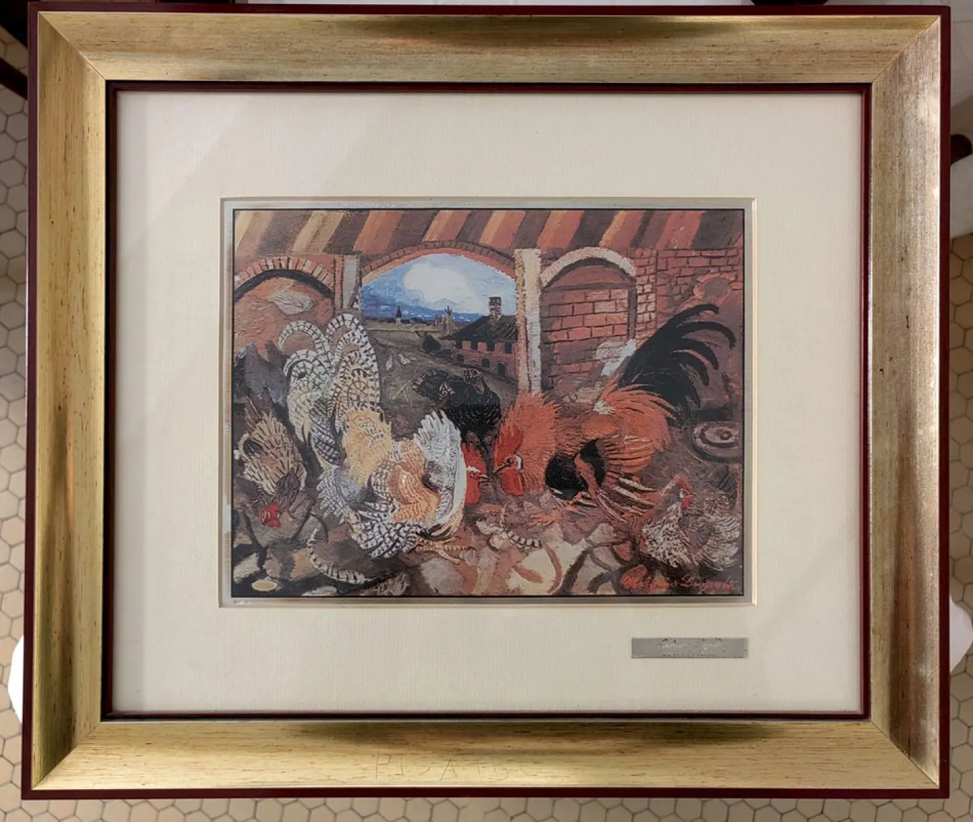 Antonio Ligabue, Lotta di Galli, 1979, Pigmentdruck