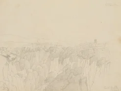 Anzeigen von Civita Castellana, 1857, Bleistift