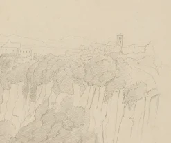 Anzeigen von Civita Castellana, 1857, Bleistift