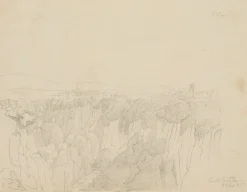 Anzeigen von Civita Castellana, 1857, Bleistift