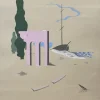 Aquarell von Boris Lacroix, Frankreich, Art Deco, 1930er