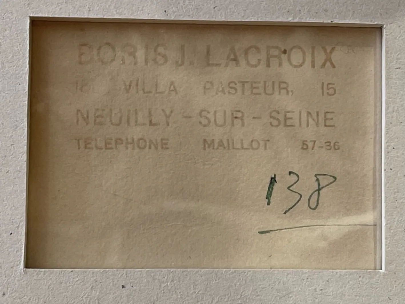 Aquarell von Boris Lacroix, Frankreich, Art Deco, 1930er