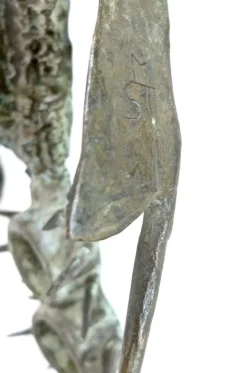 Archaische Mid-Century Maske aus Bronze von Manfred Strake, 1970