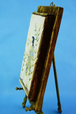 Archaische Tafel aus Keramikfliesen mit Holzgestell von Viterbo Tuscia, 1920er, Keramik