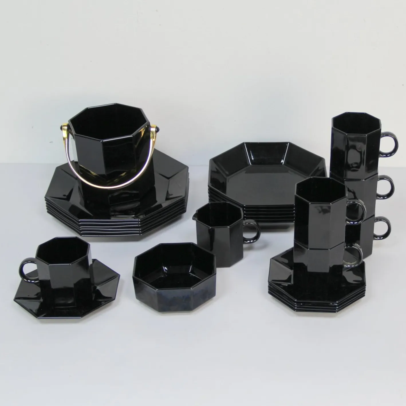 Arcoroc Geschirr Set, 1980er, 27 Set