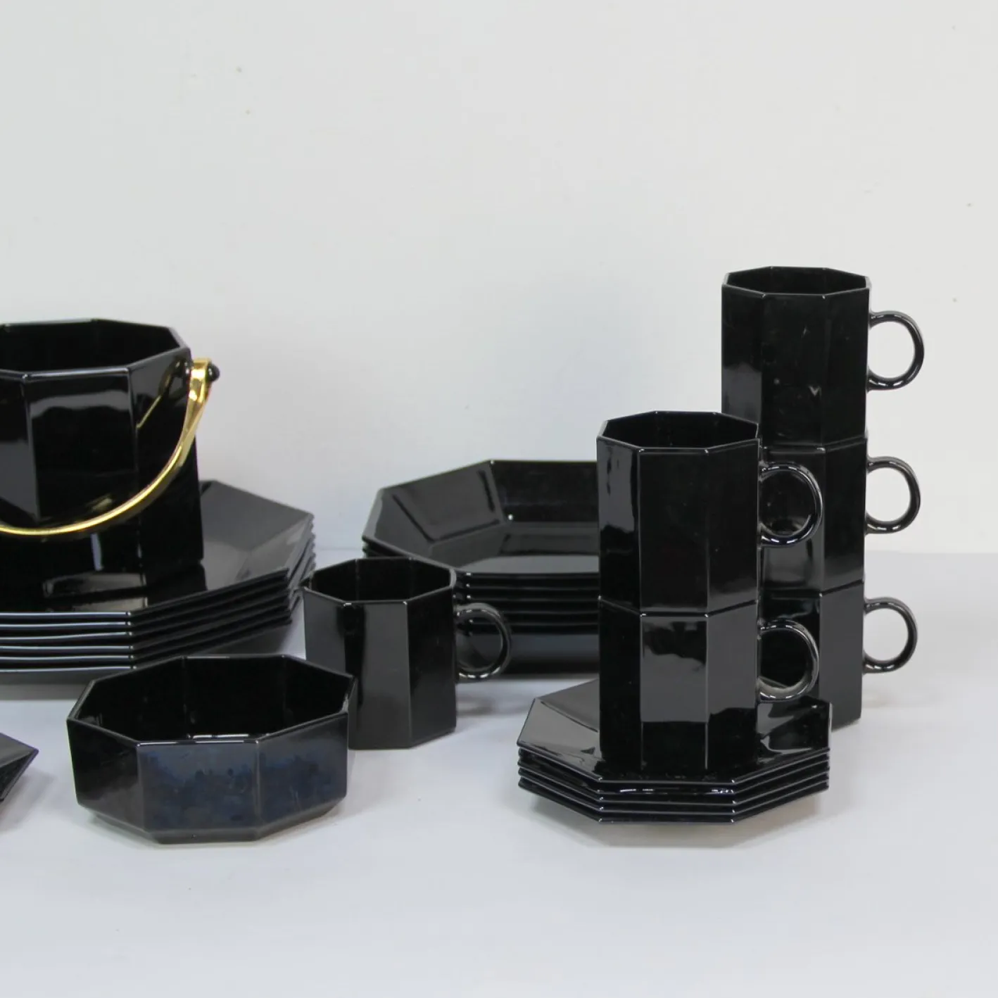 Arcoroc Geschirr Set, 1980er, 27 Set