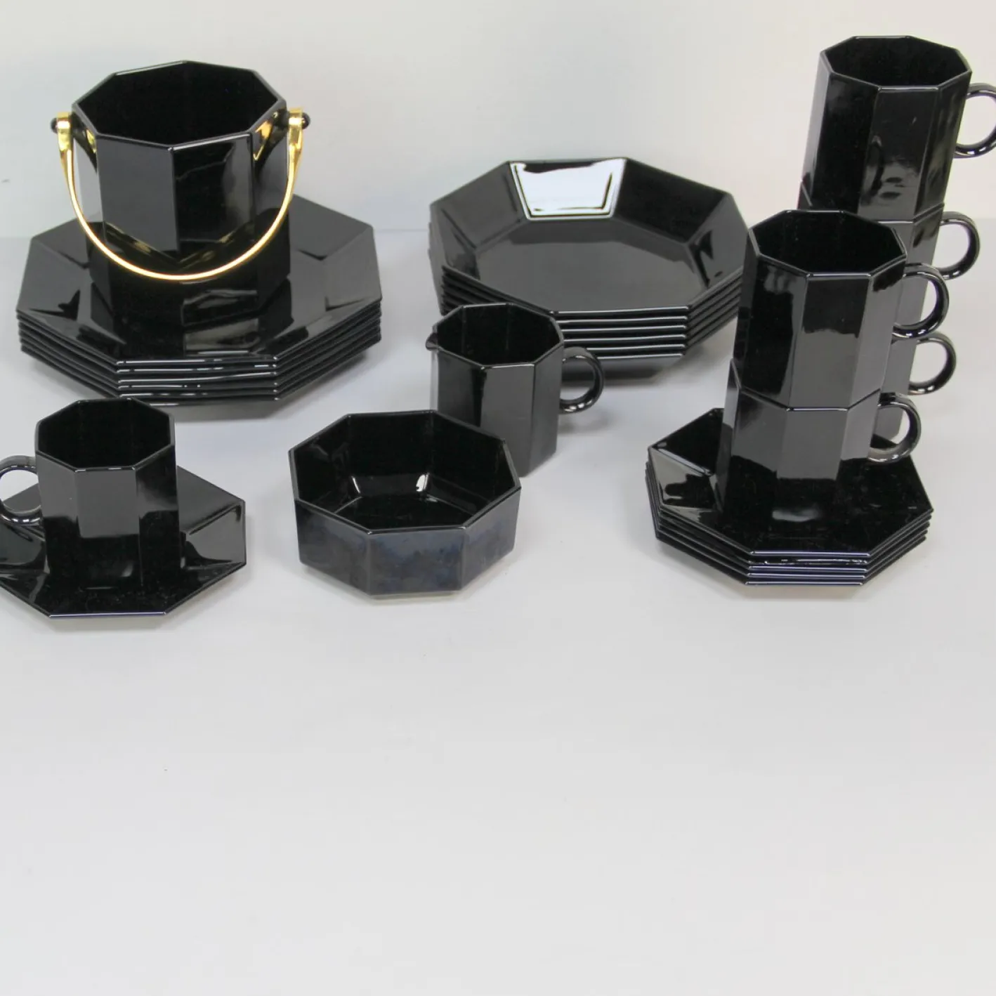 Arcoroc Geschirr Set, 1980er, 27 Set