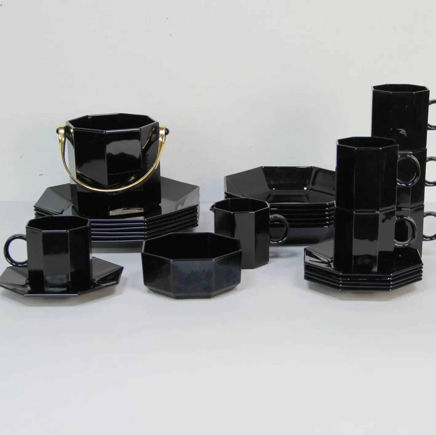 Arcoroc Geschirr Set, 1980er, 27 Set