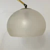 Arc Stehlampe aus Messing & Travertin von Goffredo Reggiani, 1970er