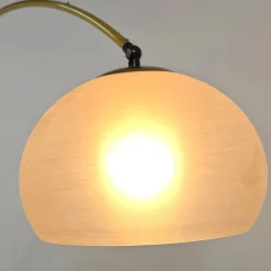 Arc Stehlampe aus Messing & Travertin von Goffredo Reggiani, 1970er