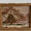 Armand Cacheux, Campagne et vaches dans le champ, Öl auf Leinwand