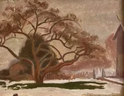 Armand Cacheux, Campagne et vaches dans le champ, Öl auf Leinwand