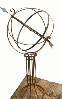 Armillarsphäre aus Gusseisen für den Garten