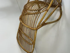 Armlehnstühle aus Korbgeflecht, 1960er, 2er Set