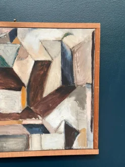 Arne Tenglod, Komposition, 1950er, Öl auf Leinwand, gerahmt