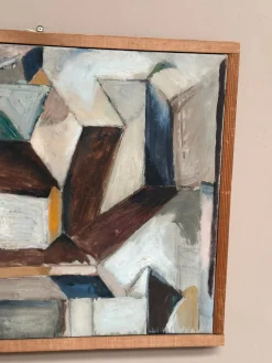Arne Tenglod, Komposition, 1950er, Öl auf Leinwand, gerahmt
