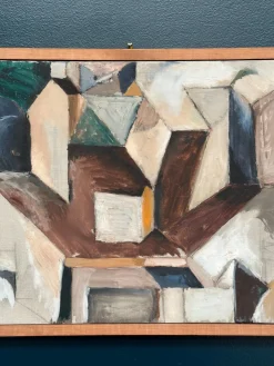 Arne Tenglod, Komposition, 1950er, Öl auf Leinwand, gerahmt