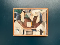 Arne Tenglod, Komposition, 1950er, Öl auf Leinwand, gerahmt