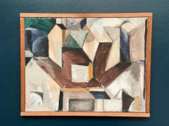 Arne Tenglod, Komposition, 1950er, Öl auf Leinwand, gerahmt