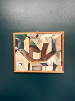Arne Tenglod, Komposition, 1950er, Öl auf Leinwand, gerahmt