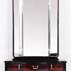 Art Deco Ankleidespiegel aus Nussholz, 1920er