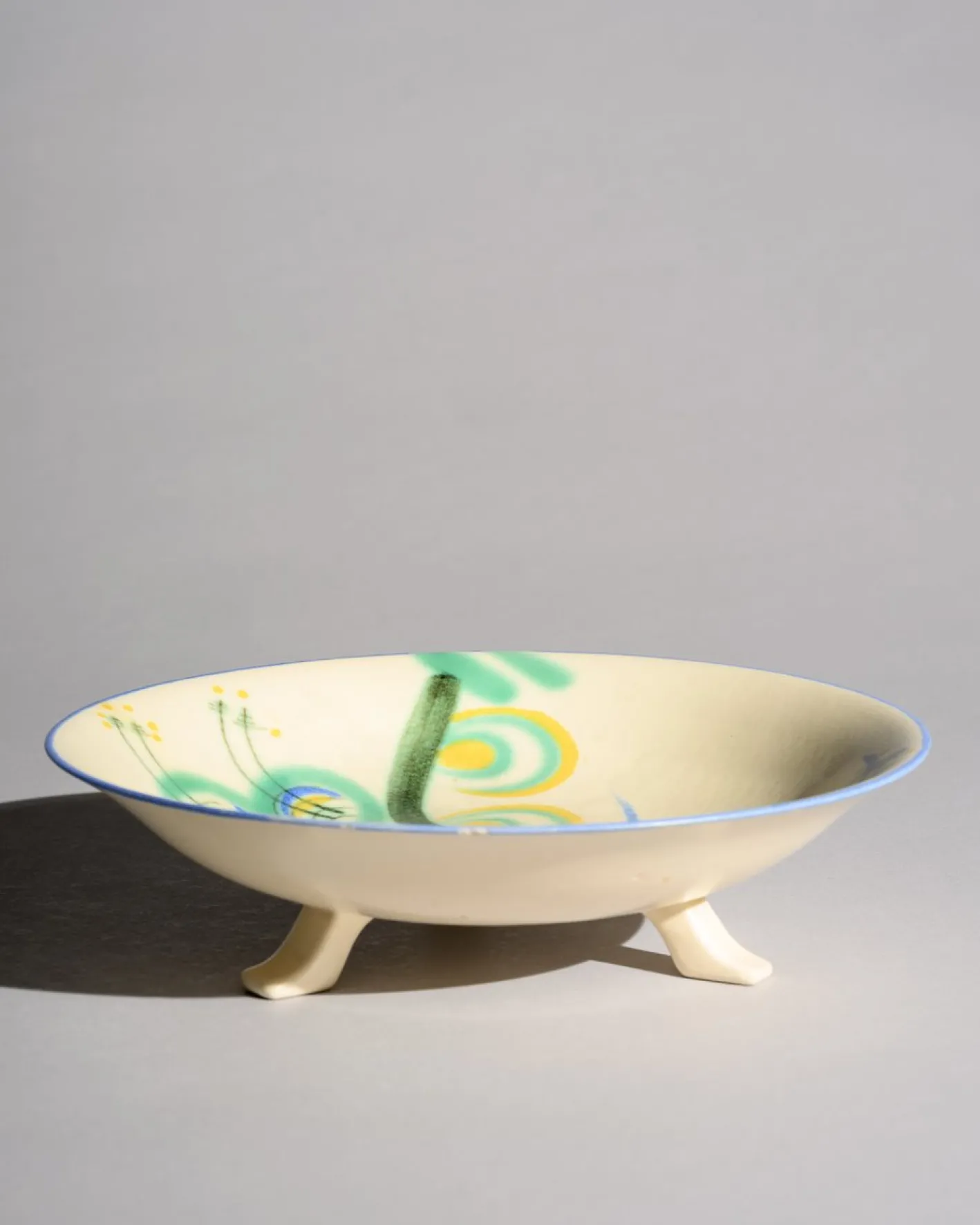 Art Deco Bauhaus Keramikschale von Margarete Heymann-Löbenstein für Haël Workshops, 1930er