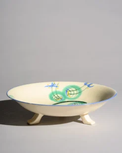 Art Deco Bauhaus Keramikschale von Margarete Heymann-Löbenstein für Haël Workshops, 1930er