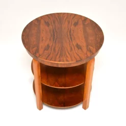 Art Deco Beistelltisch aus Nussholz, 1930er