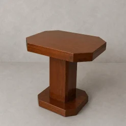 Art Deco Beistelltisch aus Nussholz, 1930er