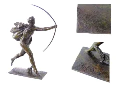 Art Deco Bogenschütze, Frankreich, 1925, Bronze