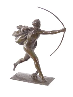 Art Deco Bogenschütze, Frankreich, 1925, Bronze
