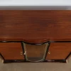 Art Deco Buffet aus Holz & Messing, 1930er