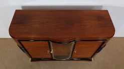 Art Deco Buffet aus Holz & Messing, 1930er