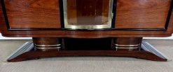 Art Deco Buffet aus Holz & Messing, 1930er
