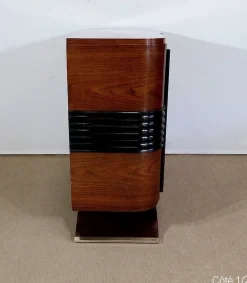 Art Deco Buffet aus Holz & Messing, 1930er