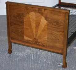 Art Deco Burr Walnut Single Bed