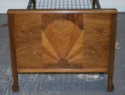 Art Deco Burr Walnut Single Bed