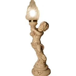 Art Deco Cherub oder Putti Tischlampe, 1960er