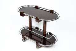 Art Deco Chrom Barwagen