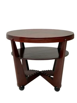 Art Deco Couchtisch aus amerikanischem Nussholz von Max Coini, 1920er