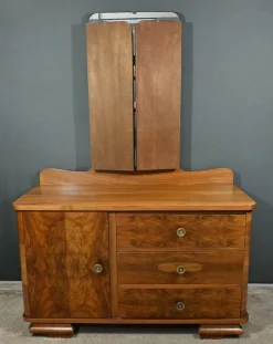 Art Deco Frisiertisch aus Wurzelholz, 1930er Jahre
