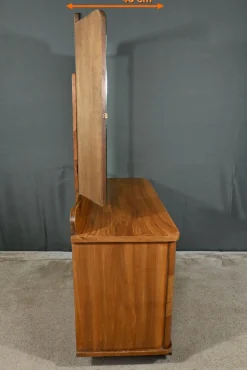 Art Deco Frisiertisch aus Wurzelholz, 1930er Jahre