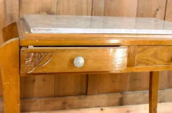 Art Deco Frisiertisch mit Marmortablett, 1940er