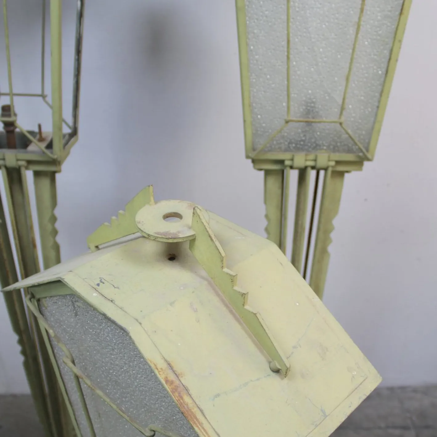 Art Deco Gartenlampe Spiel, 1930er, 4er Set