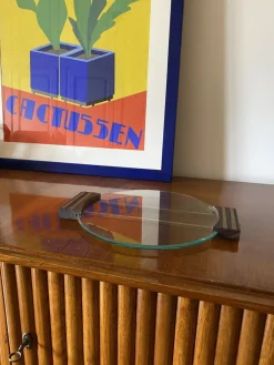 Art Deco Glastablett, Frankreich, 1930er
